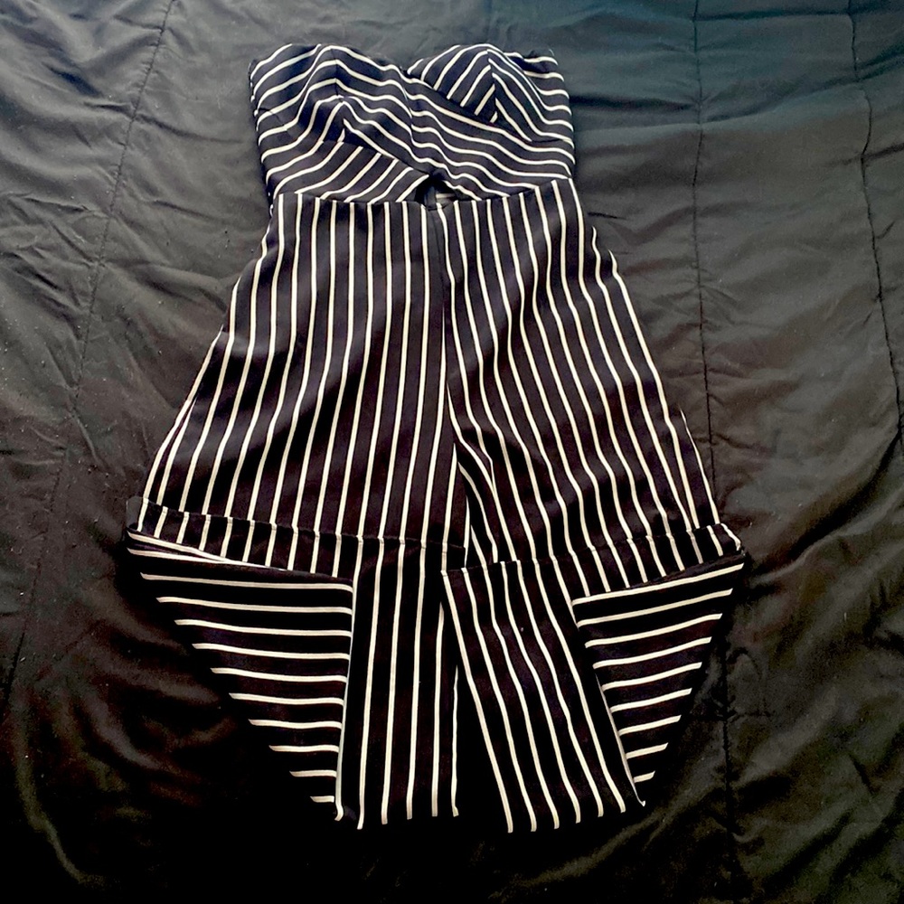 Black and white jumpsuit